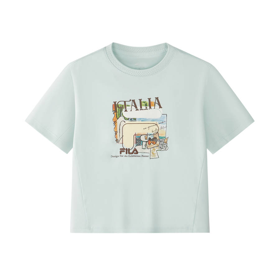 FILA KIDS Short Sleeved Sky Light Color Kids'