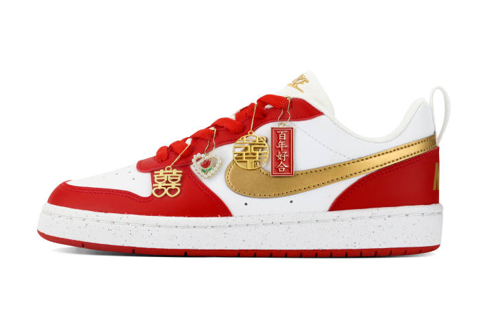 Nike Nike Court Borough Low top Skateboard Shoes Red Teenagers