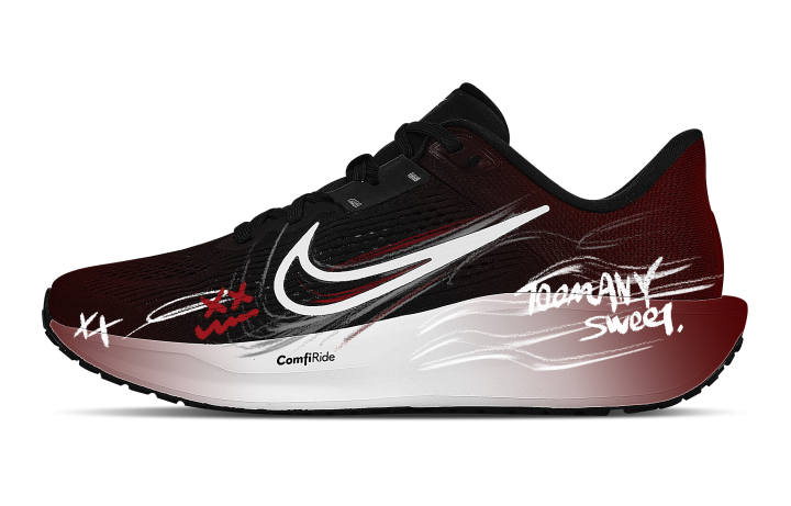 Nike Nike Quest 6 Rebound Low top Casual City Commuting Training Running Shoes Men's Black White Red