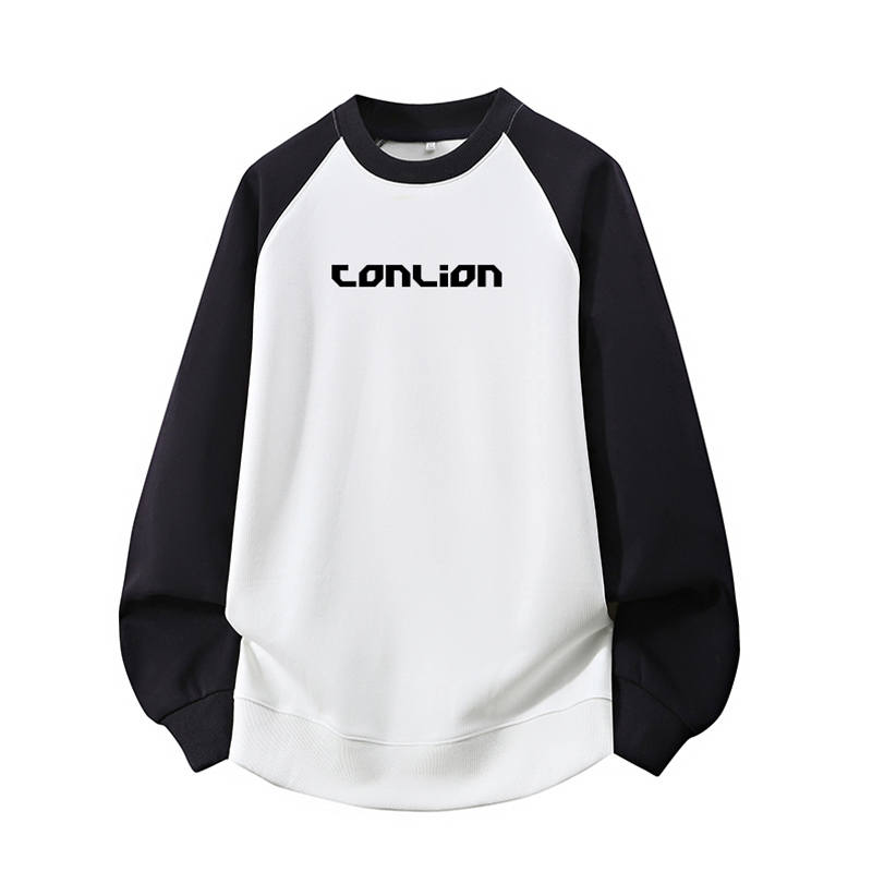 Tonlion Sweatshirts Unisex Crew Neck Moderate Regular