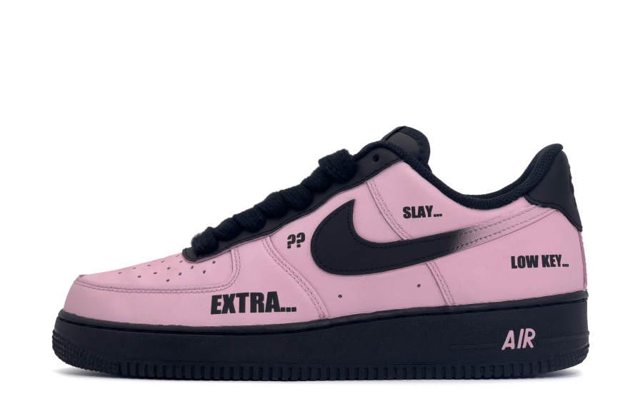 Nike Nike Air Force 1 Scroll Bar Leather Slip Resistant Cushioning Abrasion Resistant Low top Skateboard Shoes Unisex