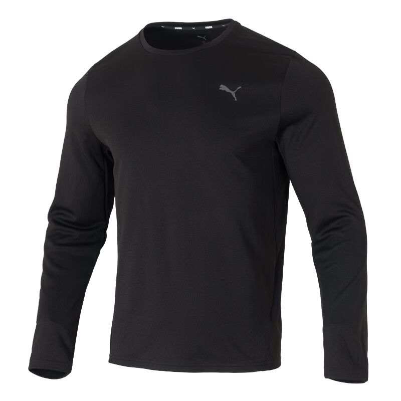 PUMA PUMA Running T Shirts Men's Black Moderate