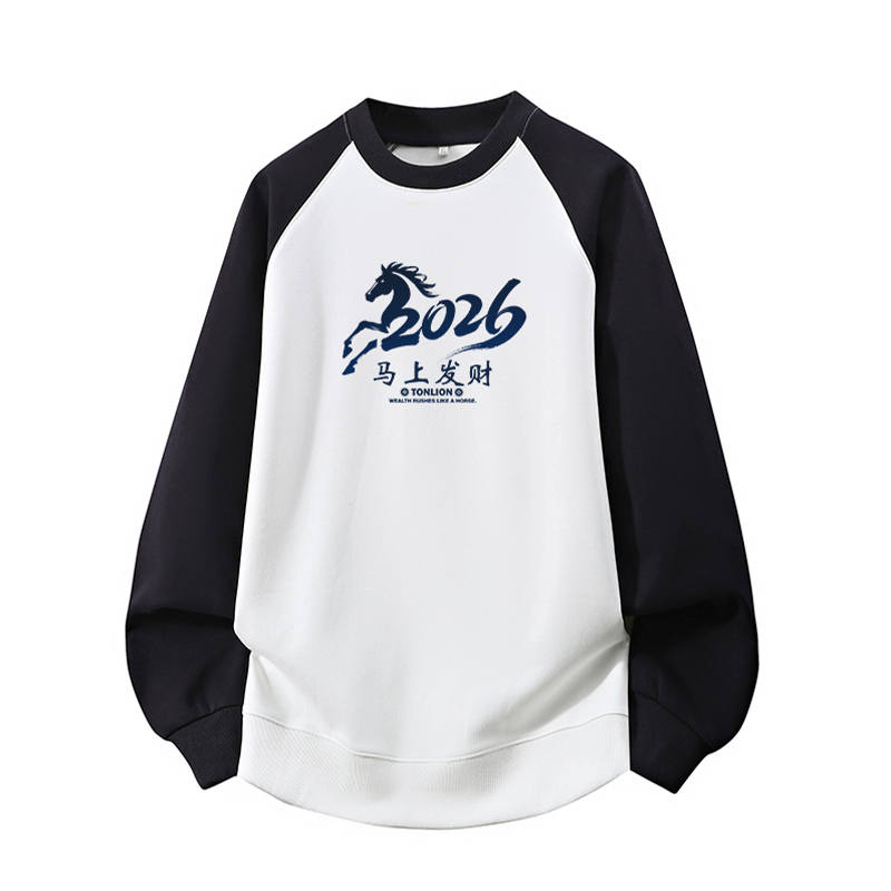 Tonlion Sweatshirts Unisex Crew Neck Moderate Regular