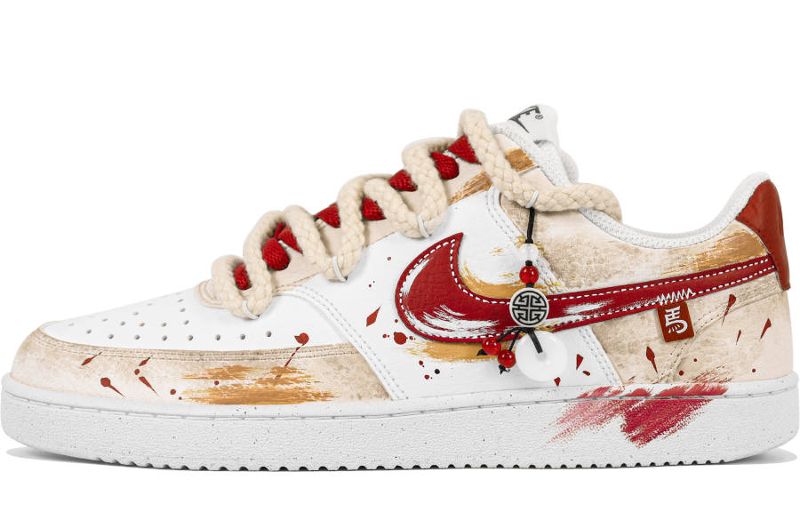 Nike Nike Court Vision 1 Rui Tiejing, Horse Year Planning CNY Nostalgic Vintage, Relaxed Old Money, Design Aesthetic