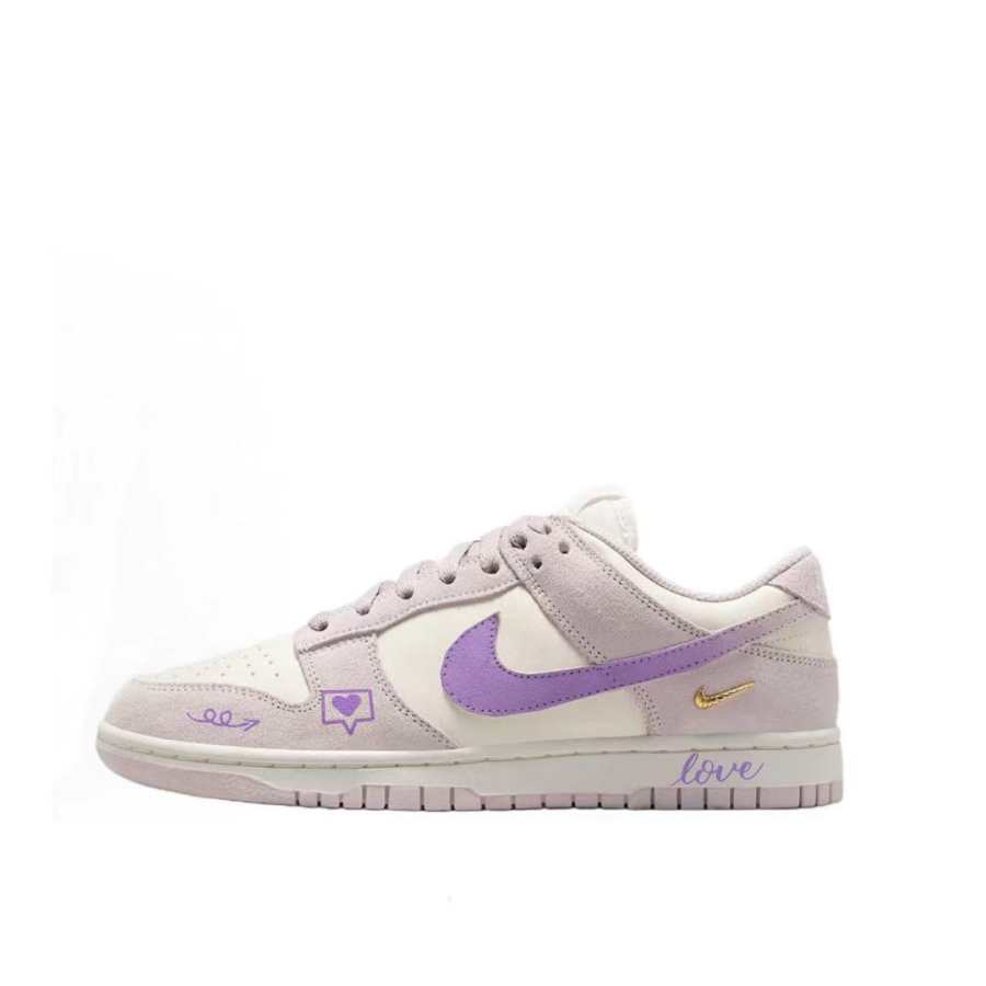 Nike Nike Dunk Cushioning Slip Resistant Low top Skateboard Shoes Women's Pink Purple