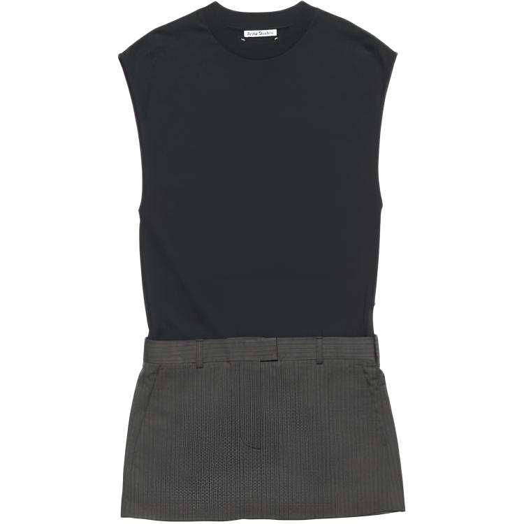 Acne Studios Acne Studios cotton panelled mini dress