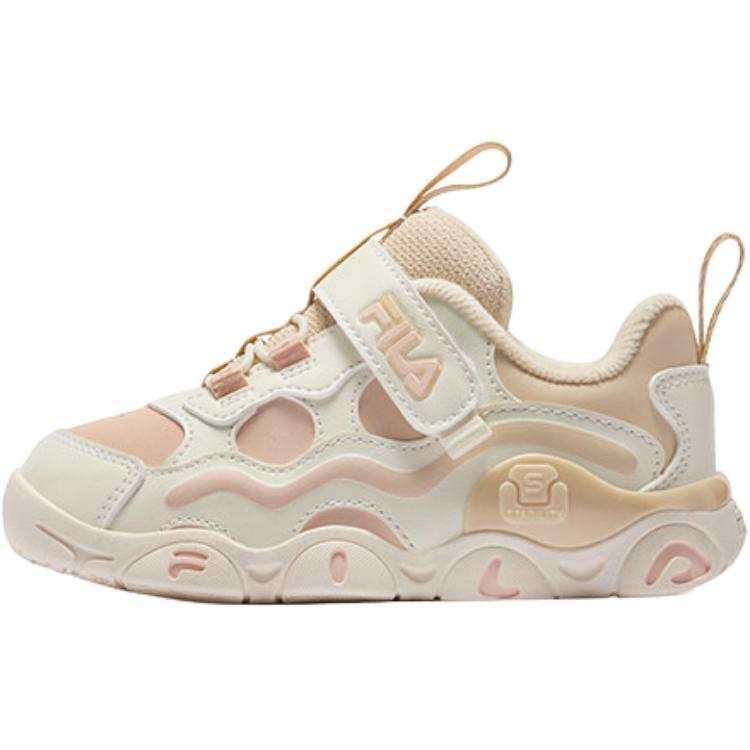 FILA KIDS Slip Resistant Support Low top Toddler Shoes Ecru Infant And Toddler