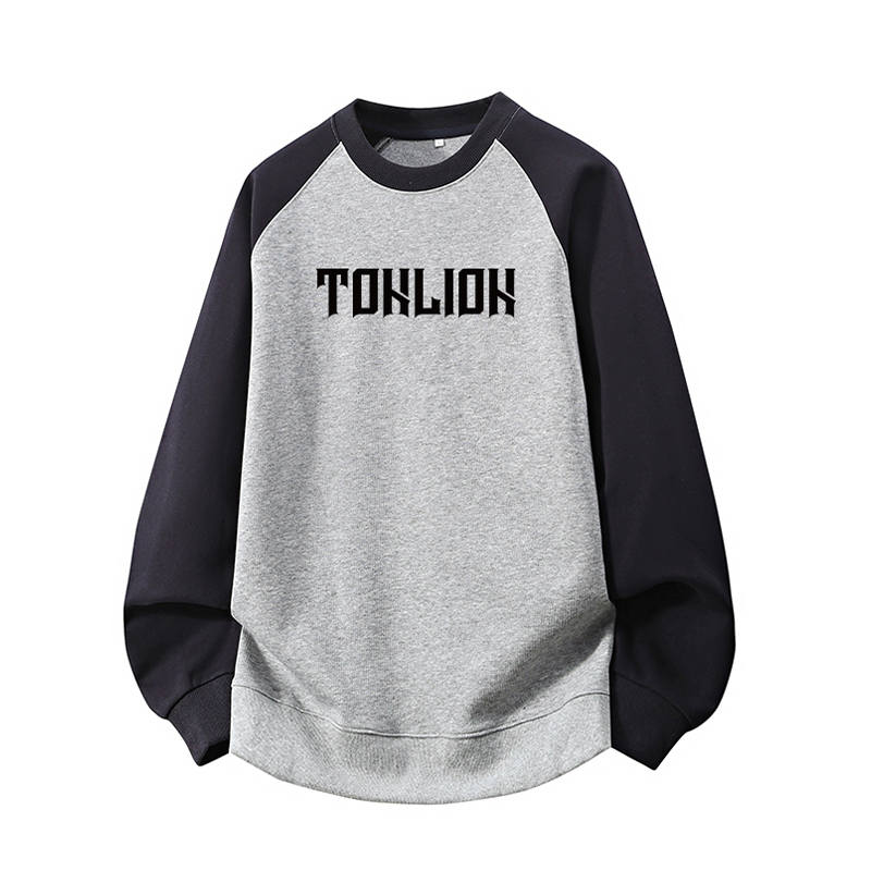 Tonlion Sweatshirts Unisex Crew Neck Moderate Regular