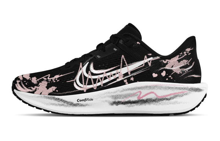 Nike Nike Quest 6 Rebound Low top Casual City Commuting Training Running Shoes Men's Black White Pink