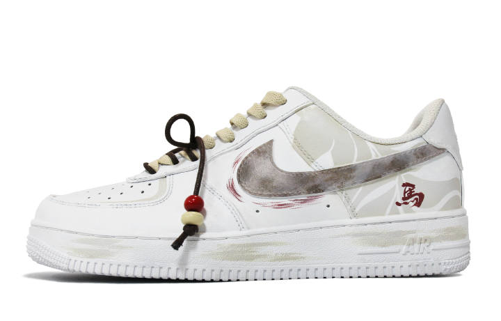 Nike Nike Air Force 1 Walking Planet, Crimson Horse Steps Into Spring Slip Resistant Low top Skateboard Shoes Men's
