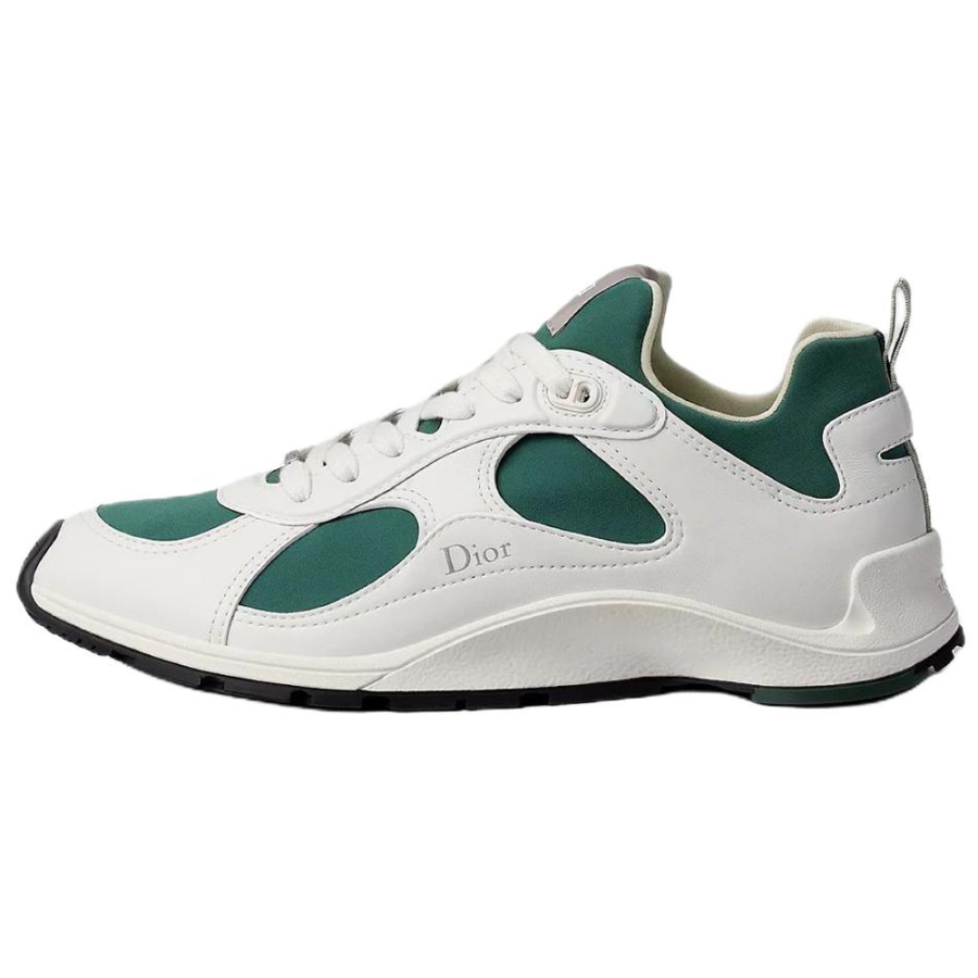 DIOR Mile Sheepskin Low top Casual Shoes Men's White Green