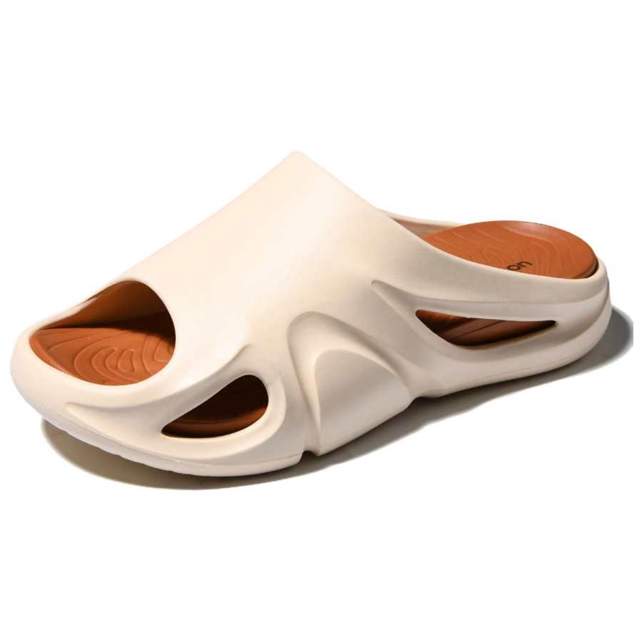 YEARCON YEARCON Slide Slippers Men's Beige & Brown