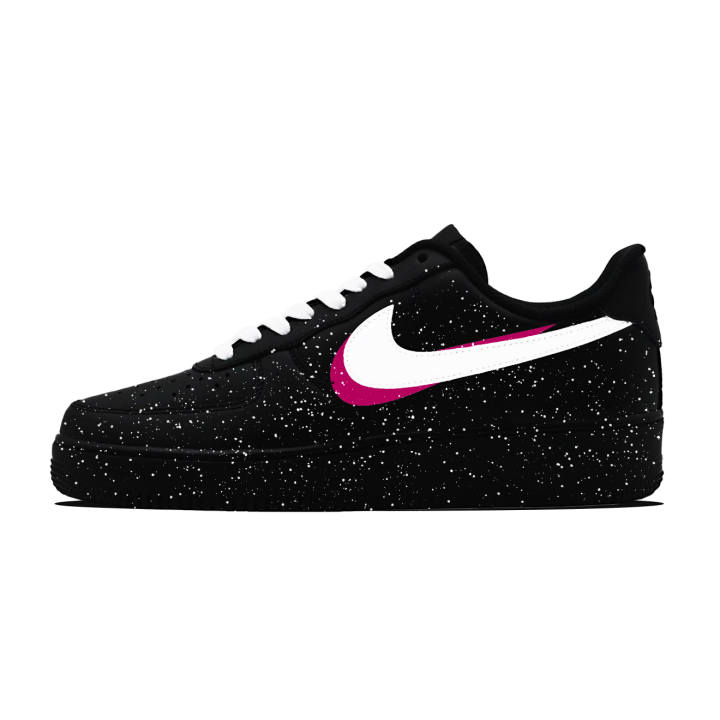 Nike Nike Air Force 1 Zi Wei Star Eye Abrasion Resistant Slip Resistant Low top Skateboard Shoes Unisex Black White