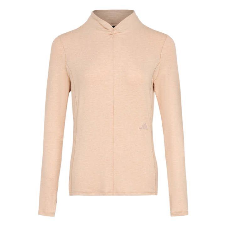 Adidas Adidas T Shirts Women's Light Pink Brown Turtleneck Moderate
