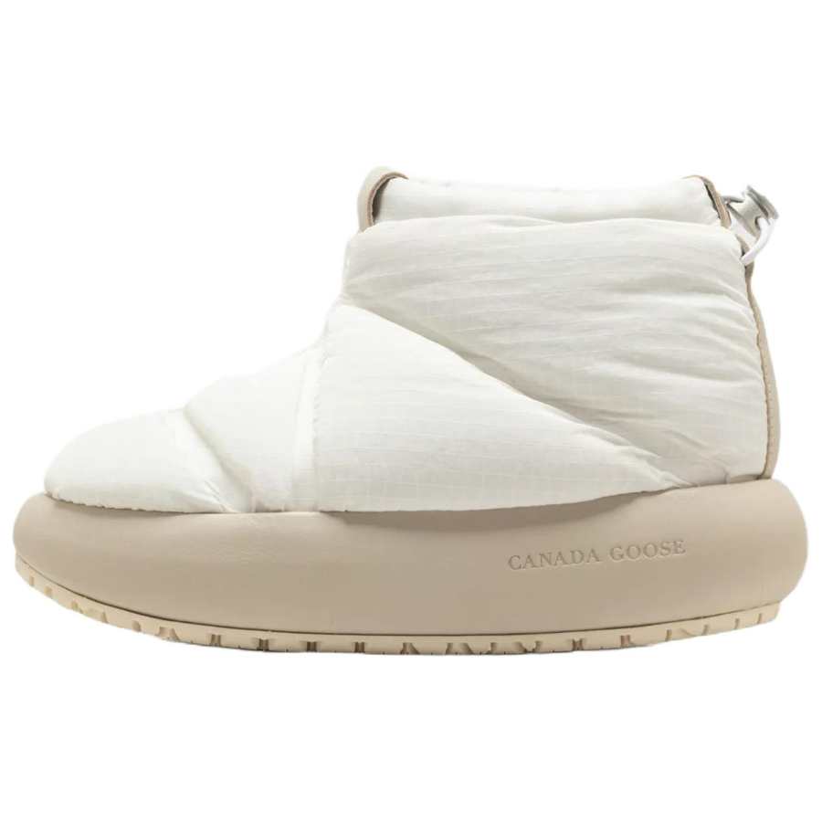 Canada Goose Piper Ankle Length Snow Boots Women's White & Linen Yellow