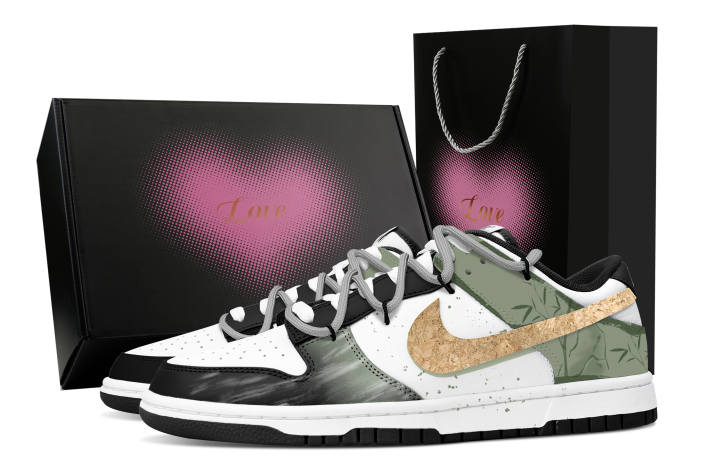 Nike Nike Dunk Spring Song Bamboo Sea, Heart Box Leather Low top Skateboard Shoes Unisex Green