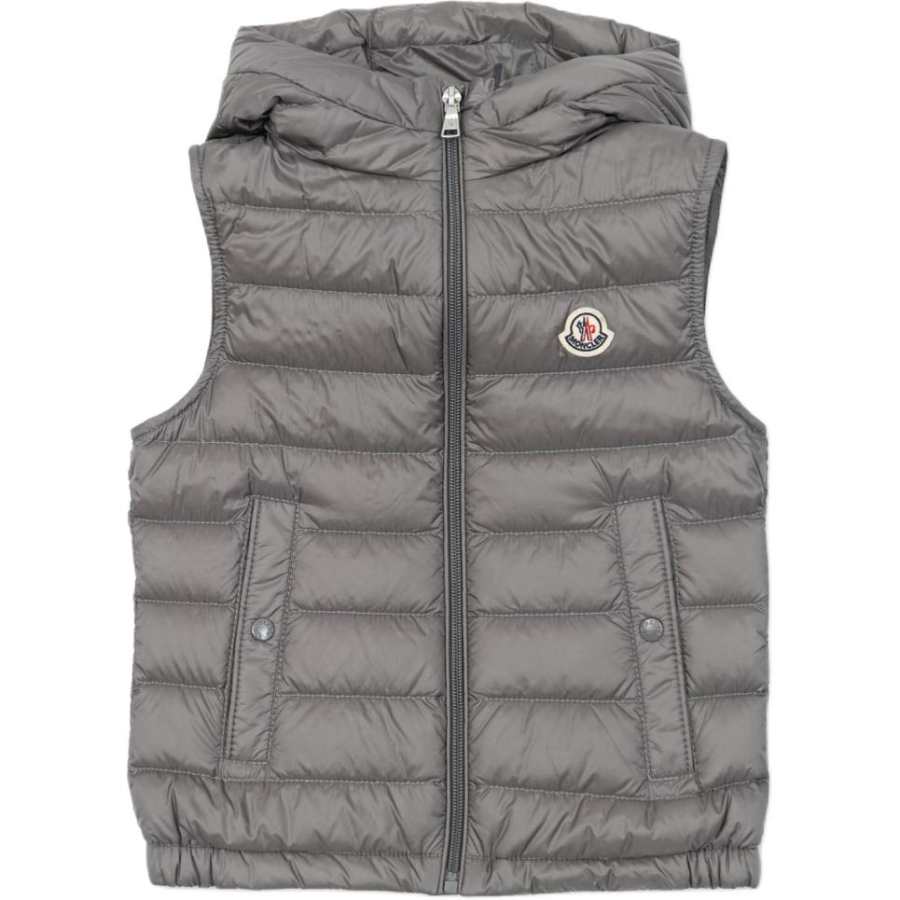 Moncler Moncler Down Vest 26ss Uzzay Gray Kids'