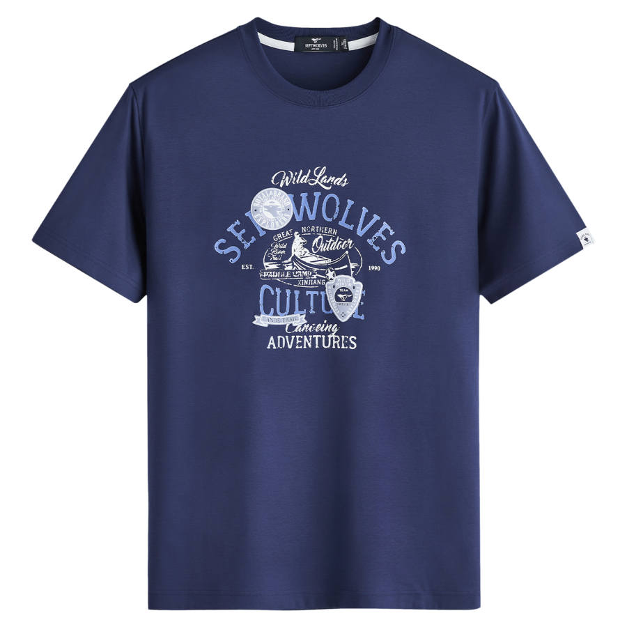SEPTWOLVES SEPTWOLVES T Shirts Men's Crew Neck