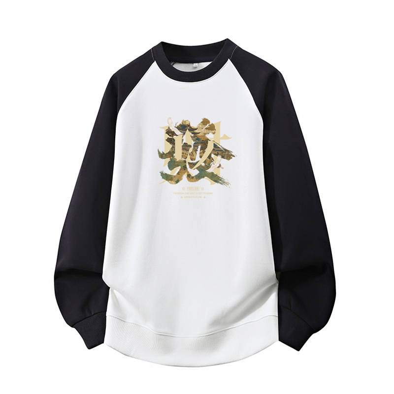 Tonlion Sweatshirts Unisex Crew Neck Moderate Regular
