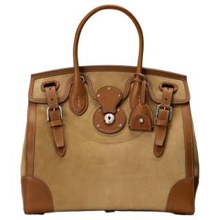 Ralph Lauren Collection Cow Leather Handbag Regular Women's Dark Umber