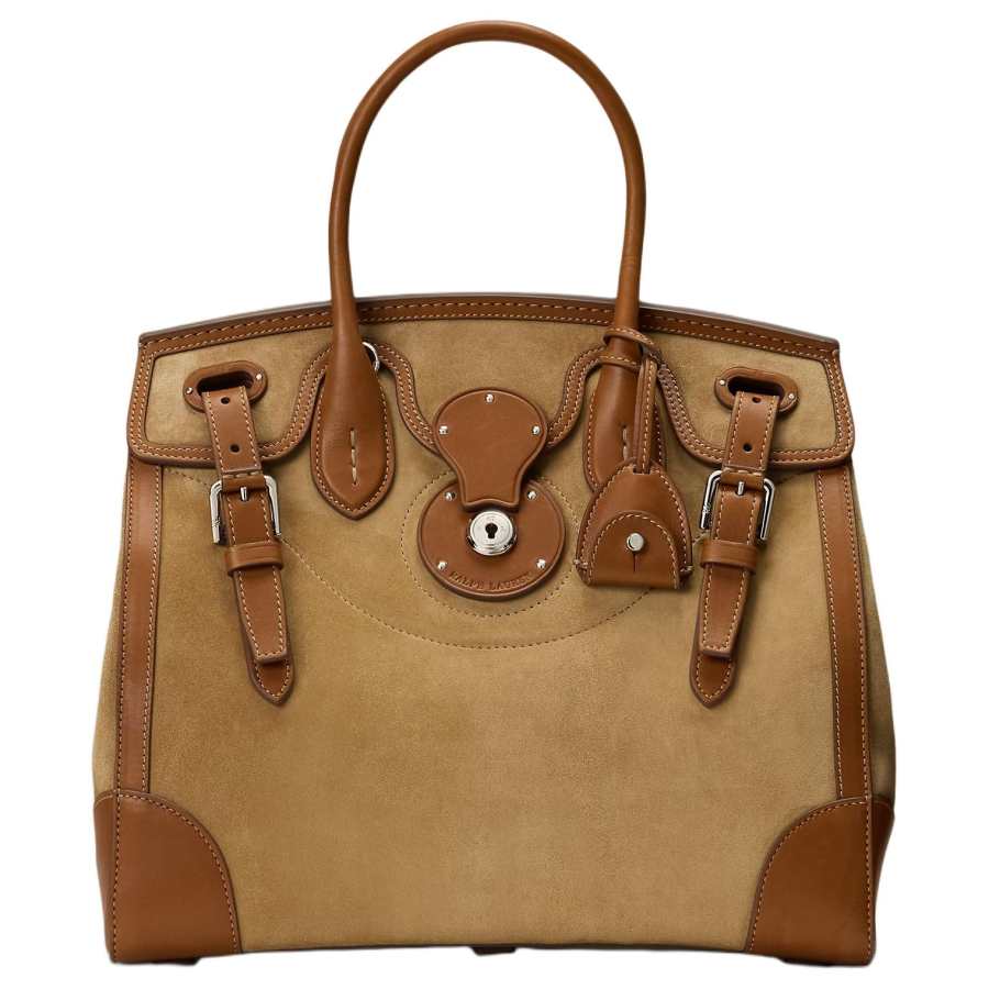 Ralph Lauren Collection Cow Leather Handbag Regular Women's Dark Umber