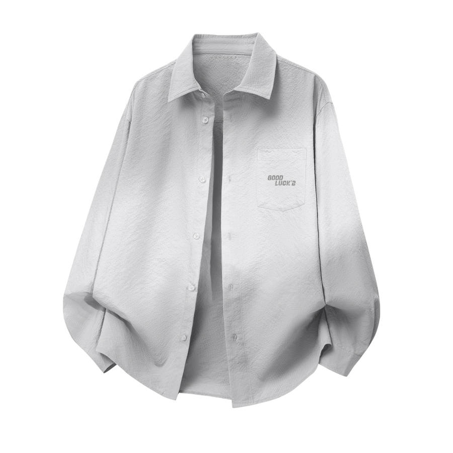 Tonlion Shirts Unisex Lapel Moderate Shirt