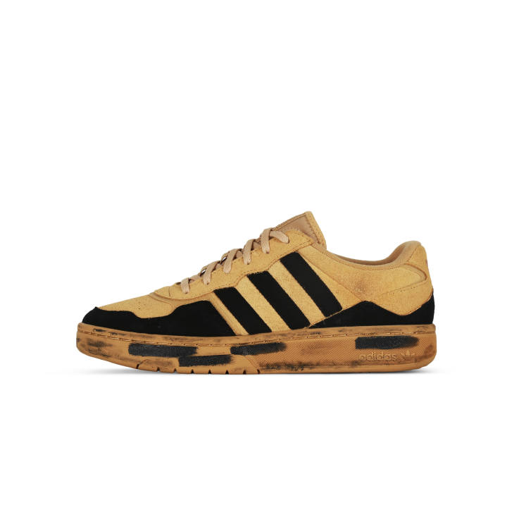 Adidas Adidas Courtic Old Ground Cushioning Coverage Slip Resistant Low top Skateboard Shoes Unisex Brown Black