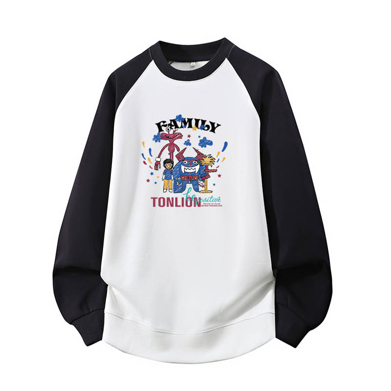 Tonlion Sweatshirts Unisex Crew Neck Moderate Regular