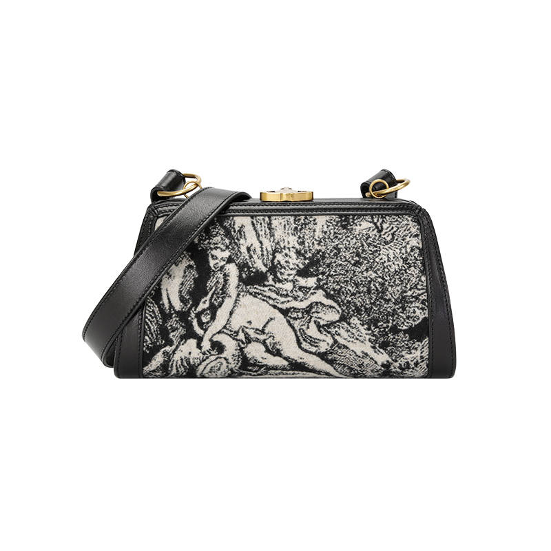 Vivienne Westwood Fabric With Leather Shoulder Bag Regular Women's Black