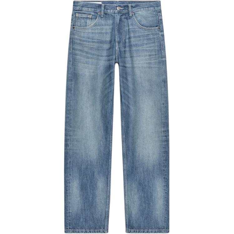 ZARA Jeans Women's Blue Moderate Tapered Pants