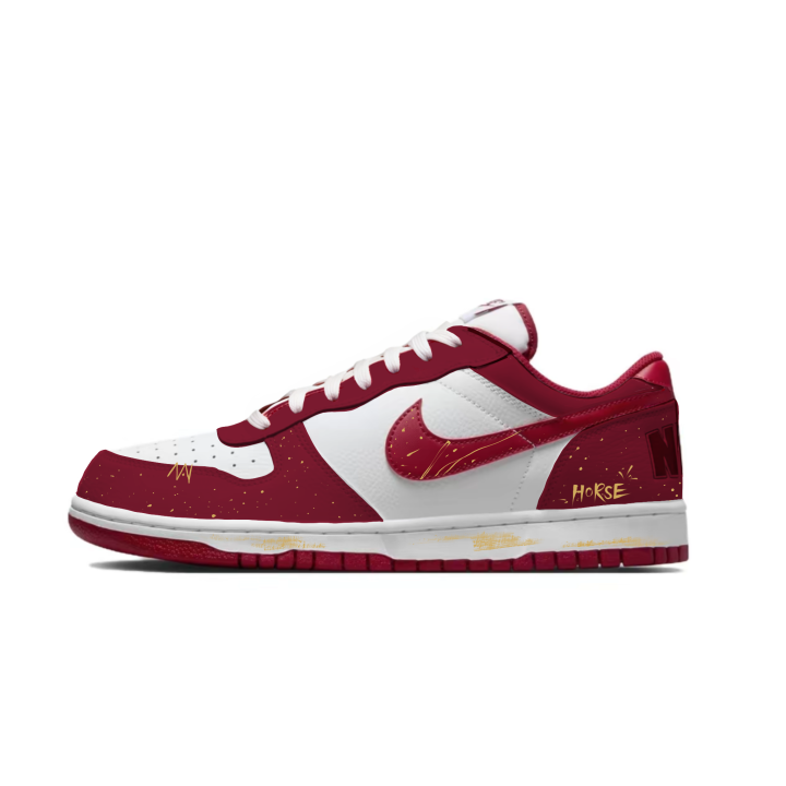 Nike Nike Big Skateboard Shoes Unisex Low Top White/Red