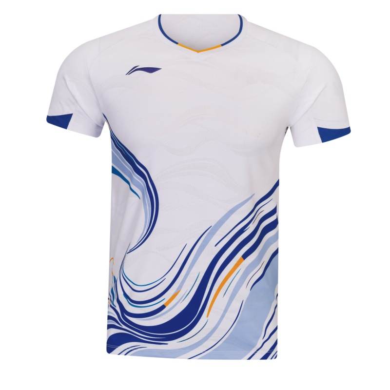 Li-Ning Li Ning Badminton Competition Collection Badminton Jersey Unisex White
