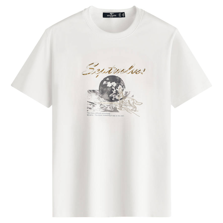 SEPTWOLVES SEPTWOLVES T Shirts Men's Crew Neck