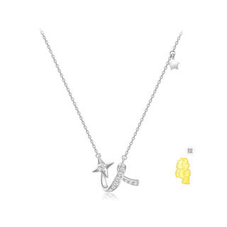SWEET PLANET 999 Silver Alloy With Zircon Necklaces Women's
