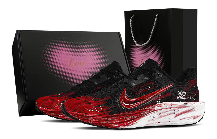 Nike Nike Quest 6 Rebound Low top Casual Training City Commuting Running Shoes Men's Black White Red
