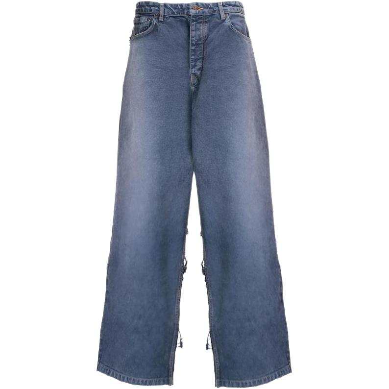 Balenciaga Casual Pants Men's Blue