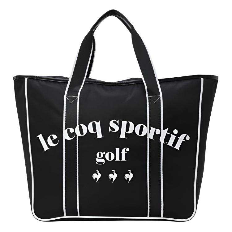 Le Coq Sportif Polyester Tote Bag, Shopping Bag, Handbag Unisex Black & White
