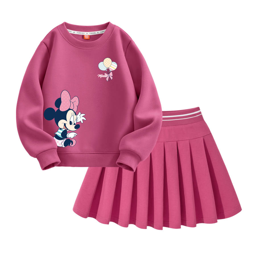 Disney Kids Two Piece Skirt Sets Crew Neck Moderate Short