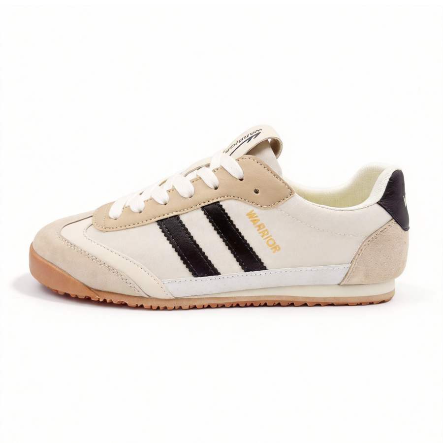 Warrior Cortez Shoes Fabric Flat Lightweight, Breathable, And Slip Resistant Low top Casual Shoes Unisex Beige Brown