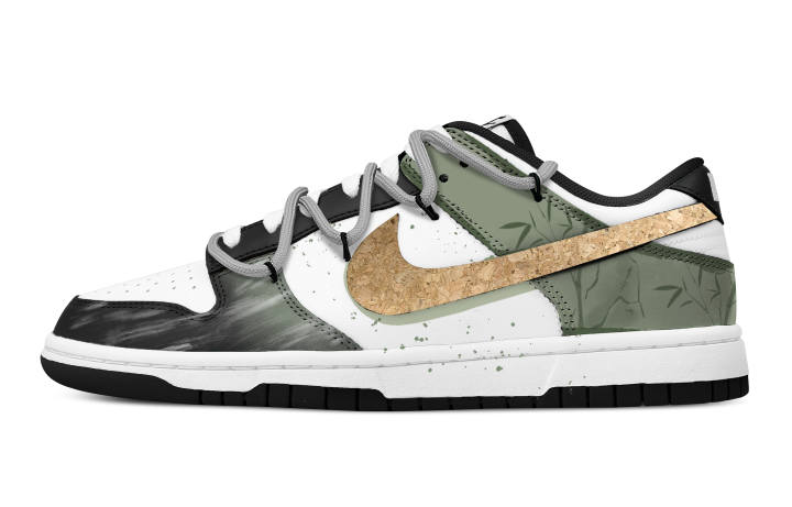 Nike Nike Dunk Spring Ode To Bamboo Sea Leather Abrasion Resistant Lightweight Cushioning Slip Resistant Low top