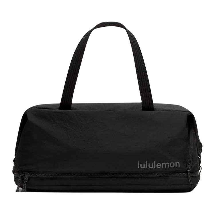 Lululemon Lululemon Silicone Design Gym Bag Regular Unisex Black & Graphite Gray & Agate Gray