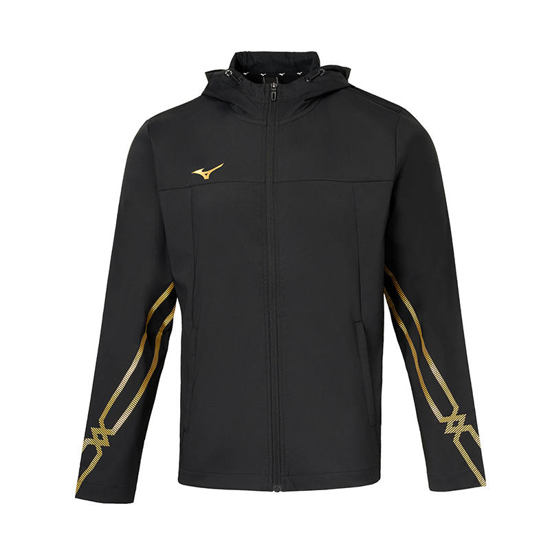 Mizuno Mizuno Jacket Unisex Black Gold