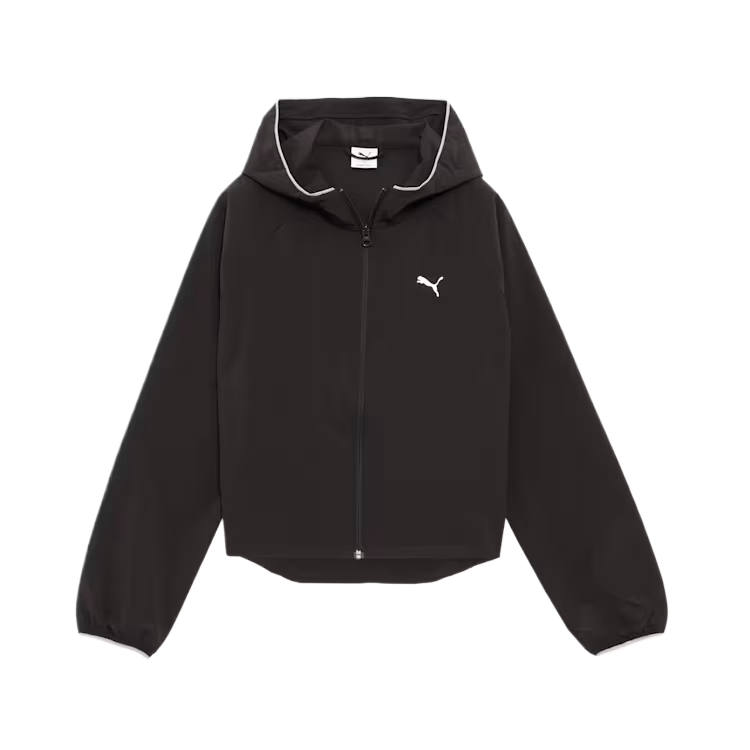 PUMA Sweatshirts Women's PUMA Black Hooded Moderate Cardigan