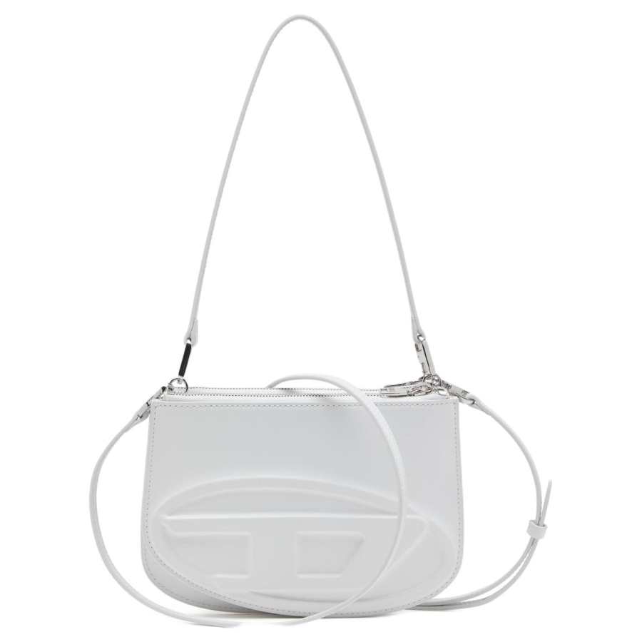 DIESEL DIESEL 1Dr Twin Logo Embossed Shoulder Bag