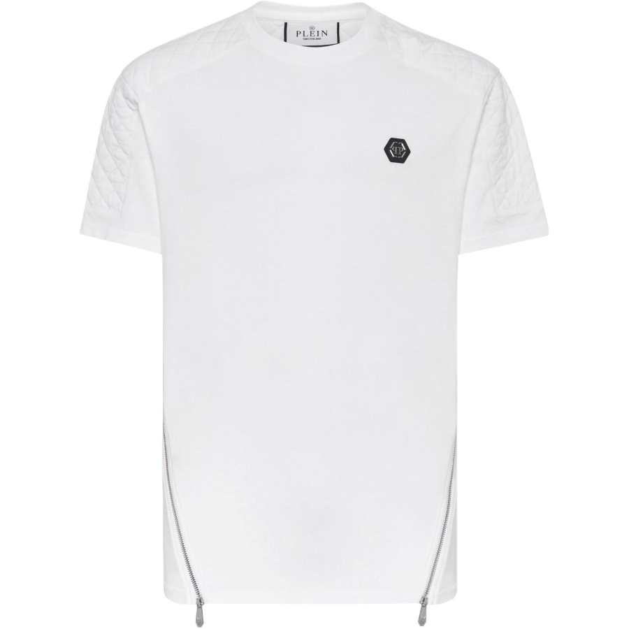 PHILIPP PLEIN Logo appliqué Cotton T shirt