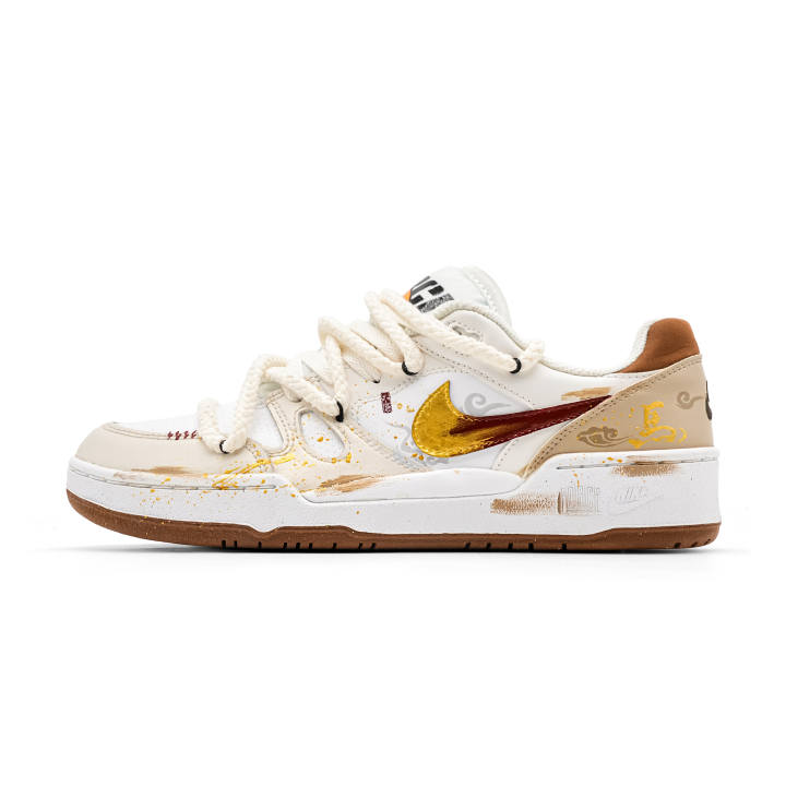 Nike Nike Full Force Low Horse Year Prosperity Low top Skateboard Shoes Men's Gold Red