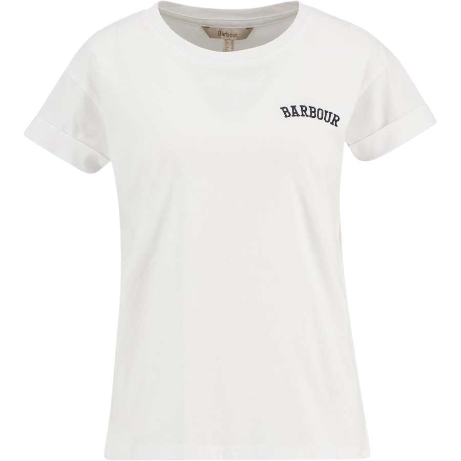 BARBOUR T Shirts Women's White Crew Neck Moderate Other