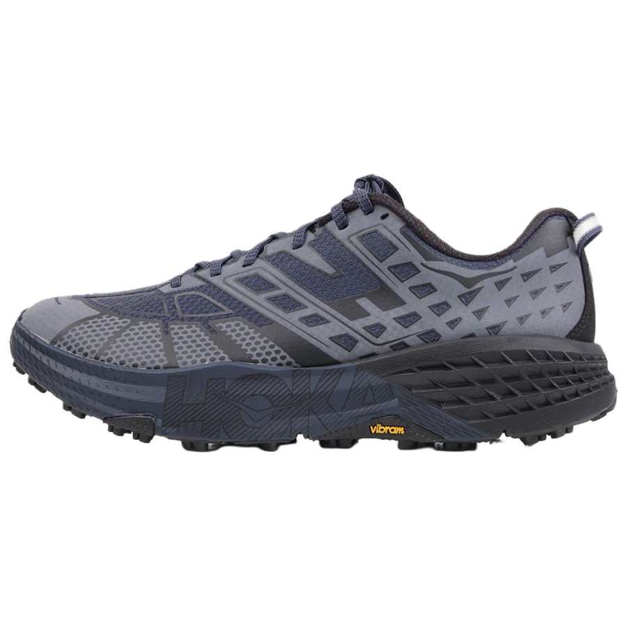 HOKA ONE ONE SPEEDGOAT 2 Trail Running Shoes Men's Blue Black