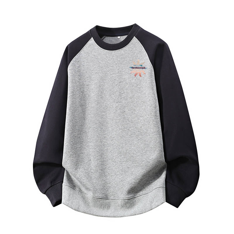 Tonlion Sweatshirts Unisex Crew Neck Moderate Regular
