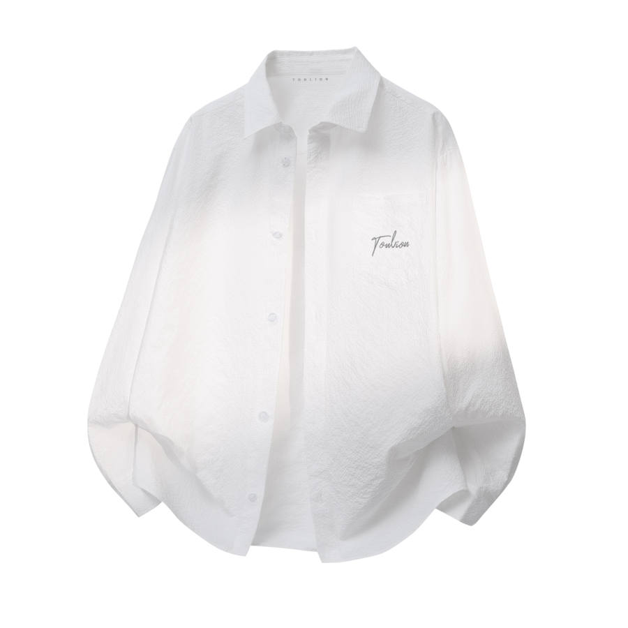 Tonlion Shirts Unisex Lapel Moderate Shirt